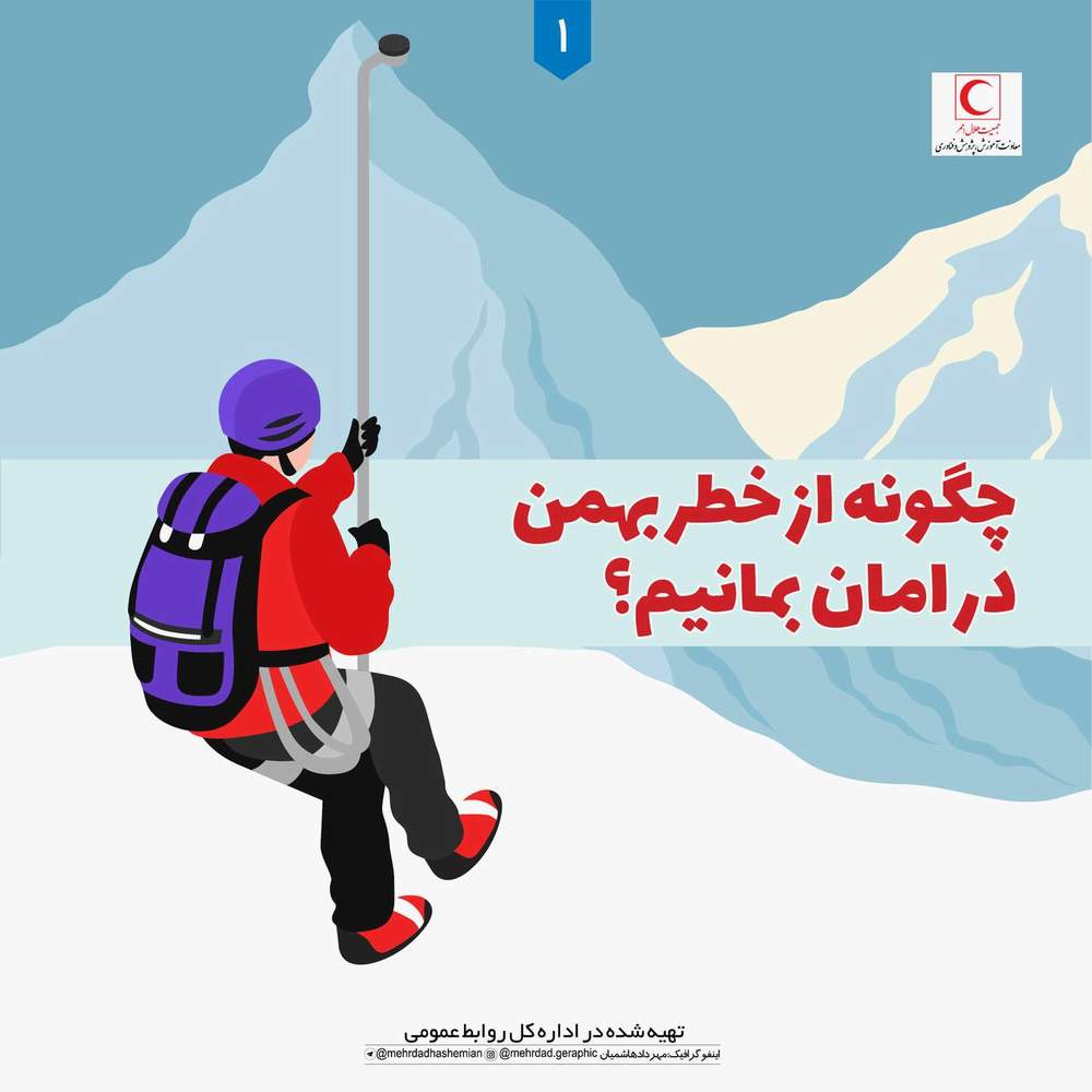 خطر وقوع بهمن را جدی بگیریم/اینفوگرافیک
